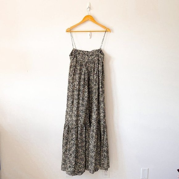 Matteau Tiered Empire Tiered Maxi Dress Golden  Primrose Ditsy Floral Size 8 - Picture 12 of 16